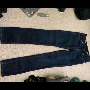 Gap real straight dark wash jeans
